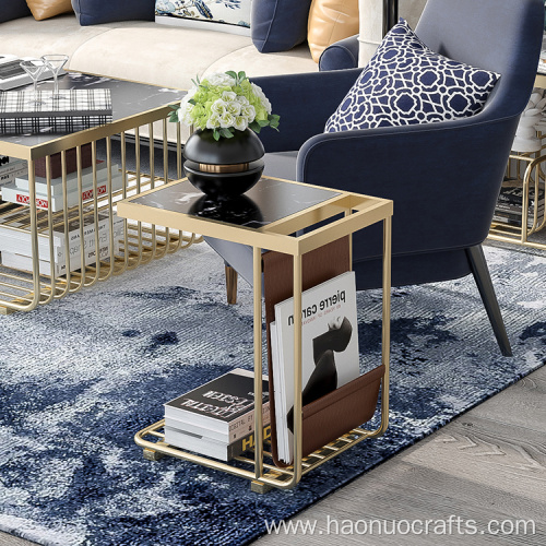 modern marble table living room creative square table